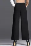 Kadın Siyah Geniş Paça Vintage Palazzo Pantolon – Modern Ve Şık Tasarım