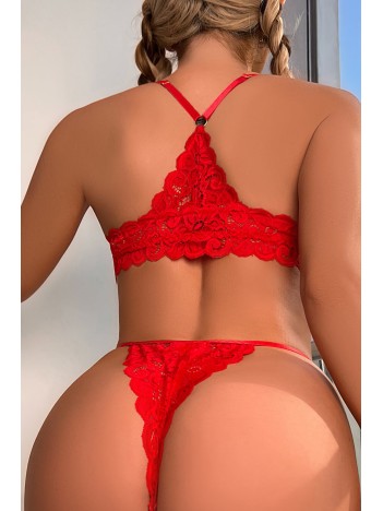 Kadın Kırmızı Sırtı Dantel Ve İp Detaylı Şık Sütyen Külot Takımı – Modern, Konforlu Ve Günlük Kombinlere Uygun Kadın Kırmızı Sırtı Dantel Ve İp Detaylı Şık Sütyen Külot Takımı – Modern, Konforlu Ve Günlük Kombinlere Uygun