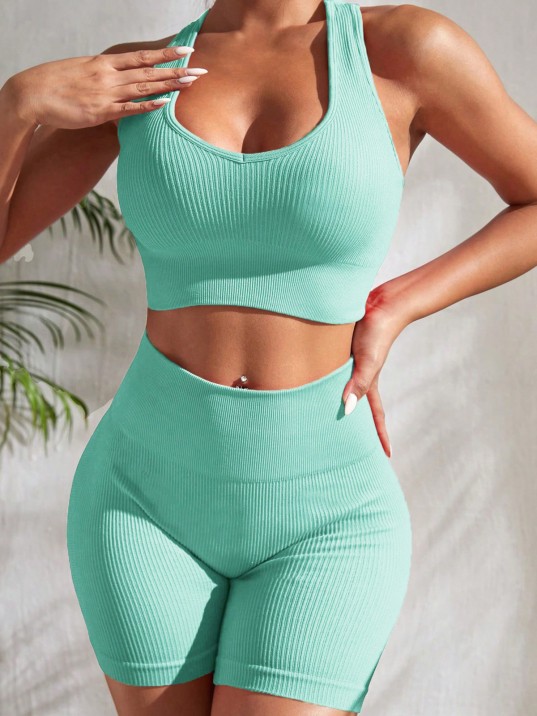 Kadın Açık Mavi Yüksek Bel Çapraz Sırt Detaylı Şortlu Gecelik Takım – Modern, Konforlu Ve Günlük Kombinlere Uygun Kadın Açık Mavi Yüksek Bel Çapraz Sırt Detaylı Şortlu Gecelik Takım – Modern, Konforlu Ve Günlük Kombinlere Uygun