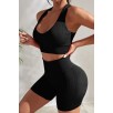 Kadın Siyah Yüksek Bel Çapraz Sırt Detaylı Şortlu Gecelik Takım – Modern, Konforlu Ve Günlük Kombinlere Uygun Kadın Siyah Yüksek Bel Çapraz Sırt Detaylı Şortlu Gecelik Takım – Modern, Konforlu Ve Günlük Kombinlere Uygun
