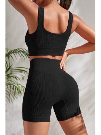 Kadın Siyah Kalın Askılı Yüksek Bel Şortlu Gecelik Takımı – Modern, Konforlu Ve Günlük Kombinlere Uygun Kadın Siyah Kalın Askılı Yüksek Bel Şortlu Gecelik Takımı – Modern, Konforlu Ve Günlük Kombinlere Uygun