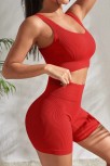 Kadın Kırmızı Kalın Askılı Yüksek Bel Şortlu Gecelik Takımı – Modern, Konforlu Ve Günlük Kombinlere Uygun Kadın Kırmızı Kalın Askılı Yüksek Bel Şortlu Gecelik Takımı – Modern, Konforlu Ve Günlük Kombinlere Uygun