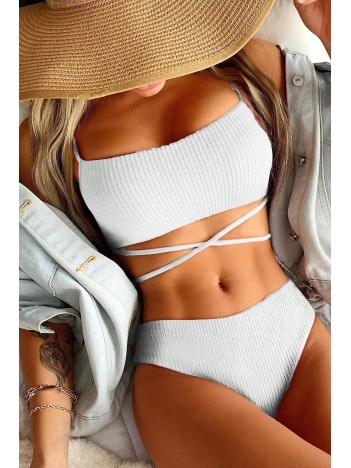 Kadın Beyaz Çapraz Bağlama Detaylı Yüksek Bel Bikini Takımı – Modern, Konforlu Ve Günlük Kombinlere Uygun Kadın Beyaz Çapraz Bağlama Detaylı Yüksek Bel Bikini Takımı – Modern, Konforlu Ve Günlük Kombinlere Uygun