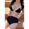 Kadın Siyah Beyaz Kaşkorse Yüksek Bel Bikini Takımı – Modern, Konforlu Ve Günlük Kombinlere Uygun Kadın Siyah Beyaz Kaşkorse Yüksek Bel Bikini Takımı – Modern, Konforlu Ve Günlük Kombinlere Uygun