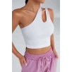 Kadın Beyaz Tek Omuz Cut Out Detaylı Crop Top Bluz – Şık, Rahat Ve Kolay Kombinlenebilir Kadın Beyaz Tek Omuz Cut Out Detaylı Crop Top Bluz – Şık, Rahat Ve Kolay Kombinlenebilir