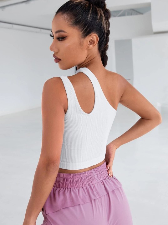 Kadın Beyaz Tek Omuz Cut Out Detaylı Crop Top Bluz – Şık, Rahat Ve Kolay Kombinlenebilir Kadın Beyaz Tek Omuz Cut Out Detaylı Crop Top Bluz – Şık, Rahat Ve Kolay Kombinlenebilir