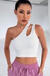 Kadın Beyaz Tek Omuz Cut Out Detaylı Crop Top Bluz – Şık, Rahat Ve Kolay Kombinlenebilir Kadın Beyaz Tek Omuz Cut Out Detaylı Crop Top Bluz – Şık, Rahat Ve Kolay Kombinlenebilir