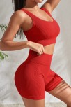 Kadın Kırmızı Şortlu Yüksek Bel Gecelik Takımı Kadın Kırmızı Şortlu Yüksek Bel Gecelik Takımı