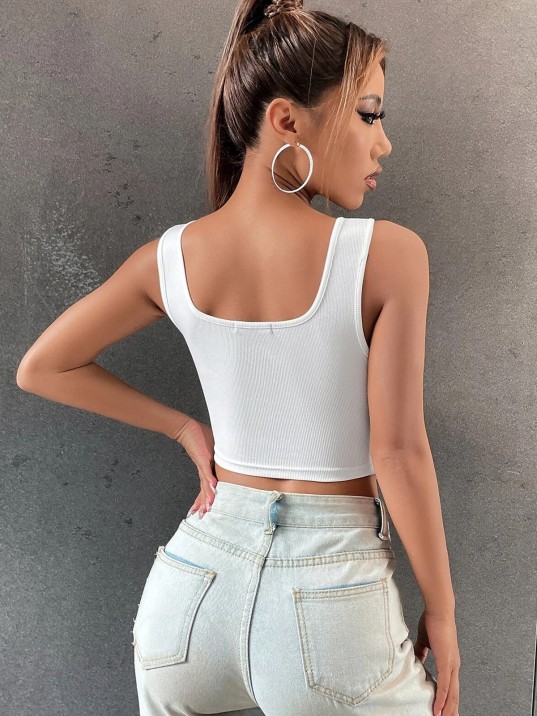 Kadın Beyaz Göbek Dekolteli Crop Top Bluz – Şık, Rahat Ve Kolay Kombinlenebilir Kadın Beyaz Göbek Dekolteli Crop Top Bluz – Şık, Rahat Ve Kolay Kombinlenebilir
