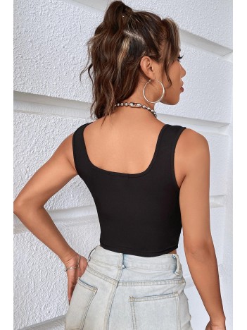Kadın Siyah Göbek Dekolteli Crop Top Bluz – Şık, Rahat Ve Kolay Kombinlenebilir Kadın Siyah Göbek Dekolteli Crop Top Bluz – Şık, Rahat Ve Kolay Kombinlenebilir