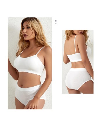 Kadın Beyaz Kaşkorse Yüksek Bel Kapsız Sütyen Külot Takım – Modern, Konforlu Ve Günlük Kombinlere Uygun Kadın Beyaz Kaşkorse Yüksek Bel Kapsız Sütyen Külot Takım – Modern, Konforlu Ve Günlük Kombinlere Uygun