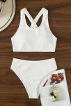 Kadın Beyaz Çapraz Sırt Detaylı Iç Çamaşır Takımı – Modern, Konforlu Ve Günlük Kombinlere Uygun