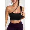 Kadın Siyah Tek Omuzlu Çapraz Askılı Crop Top Büstiyer – Modern ve Şık Tasarım Kadın Siyah Tek Omuzlu Çapraz Askılı Crop Top Büstiyer – Modern ve Şık Tasarım