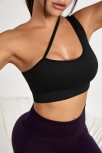 Kadın Siyah Tek Omuzlu Çapraz Askılı Crop Top Büstiyer – Modern Ve Şık Tasarım Kadın Siyah Tek Omuzlu Çapraz Askılı Crop Top Büstiyer – Modern Ve Şık Tasarım