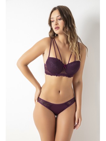 Kadın Mor Straplez Push Up Dolgulu Sütyen Külot Takımı – Modern, Konforlu Ve Günlük Kombinlere Uygun Kadın Mor Straplez Push Up Dolgulu Sütyen Külot Takımı – Modern, Konforlu Ve Günlük Kombinlere Uygun