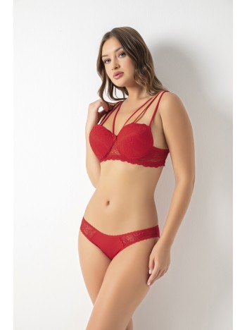 Kadın Kırmızı Straplez Push Up Dolgulu Sütyen Külot Takımı – Modern, Konforlu Ve Günlük Kombinlere Uygun Kadın Kırmızı Straplez Push Up Dolgulu Sütyen Külot Takımı – Modern, Konforlu Ve Günlük Kombinlere Uygun