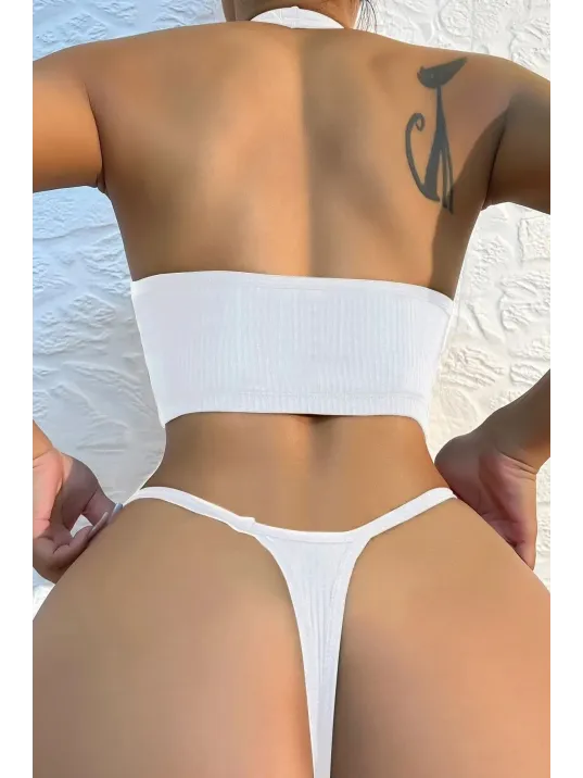 Kadın Beyaz Kaşkorse Tangalı Sütyen Takım – Modern, Konforlu Ve Günlük Kombinlere Uygun