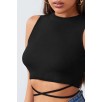 Kadın Siyah Çapraz Bağlamalı Crop Top Büstiyer – Modern Ve Şık Tasarım Kadın Siyah Çapraz Bağlamalı Crop Top Büstiyer – Modern Ve Şık Tasarım