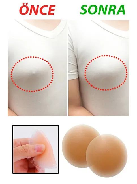Kadın Ten Silikon Göğüs Ucu Gizleyici Nipple Cover – Modern Ve Şık Tasarım