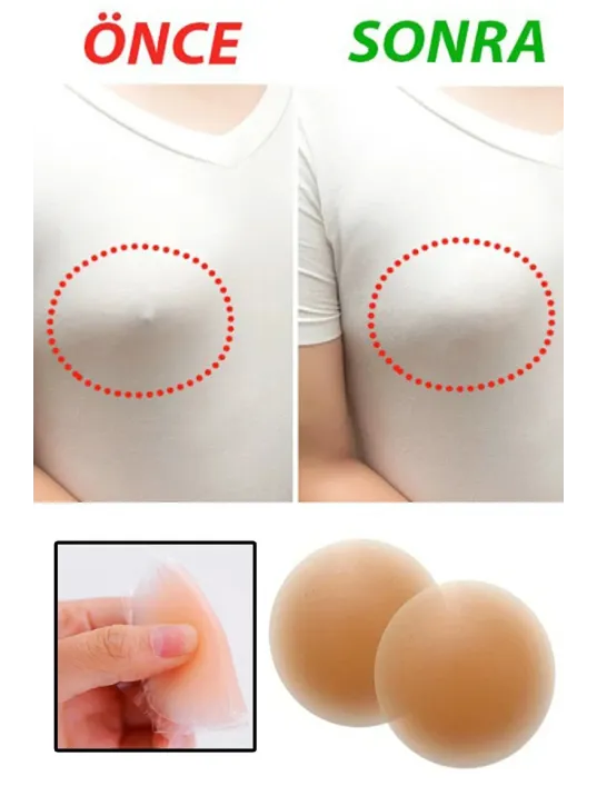Kadın Ten Silikon Göğüs Ucu Gizleyici Nipple Cover – Modern Ve Şık Tasarım