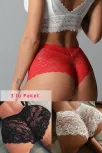 Kadın Siyah Beyaz Kırmızı 3'lü Paket Dantel Tanga Şort Külot – Modern Ve Şık Tasarım Kadın Siyah Beyaz Kırmızı 3'lü Paket Dantel Tanga Şort Külot – Modern Ve Şık Tasarım