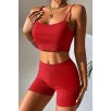 Kadın Kırmızı Şortlu Kaşkorse Gecelik Takım – Modern, Konforlu ve Günlük Kombinlere Uygun Kadın Kırmızı Şortlu Kaşkorse Gecelik Takım – Modern, Konforlu ve Günlük Kombinlere Uygun