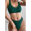 Kadın Yeşil Desteksiz Seamless Tangalı İç Çamaşır Takımı – Modern, Konforlu ve Günlük Kombinlere Uygun