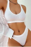 Kadın Beyaz Desteksiz Seamless Tangalı İç Çamaşır Takımı – Modern, Konforlu