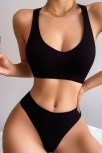 Kadın Siyah Desteksiz Seamless Tangalı İç Çamaşır Takımı – Modern, Konforlu Kadın Siyah Desteksiz Seamless Tangalı İç Çamaşır Takımı – Modern, Konforlu