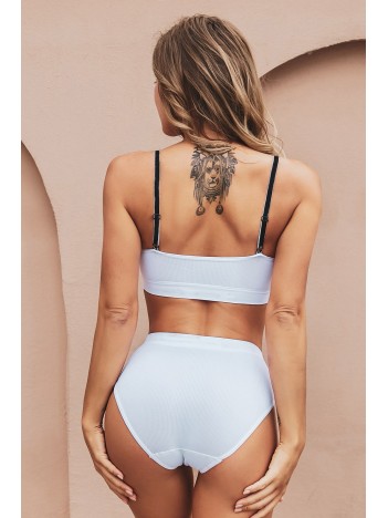 Kadın Beyaz Yüksek Bel Dolgusuz Sütyen Takımı – Modern, Konforlu Ve Günlük Kombinlere Uygun Kadın Beyaz Yüksek Bel Dolgusuz Sütyen Takımı – Modern, Konforlu Ve Günlük Kombinlere Uygun
