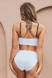 Kadın Beyaz Yüksek Bel Dolgusuz Sütyen Takımı – Modern, Konforlu Ve Günlük Kombinlere Uygun