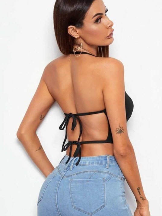 Kadın Siyah Belden Bağlamalı Şık Büstiyer – Modern Ve Şık Tasarım Kadın Siyah Belden Bağlamalı Şık Büstiyer – Modern Ve Şık Tasarım