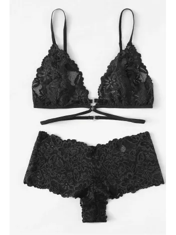 Kadın Siyah Özel Şık Sütyen Külot Takımı – Modern, Konforlu Ve Günlük Kombinlere Uygun