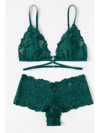 Kadın Yeşil Özel Şık Sütyen Külot Takımı – Modern, Konforlu ve Günlük Kombinlere Uygun
