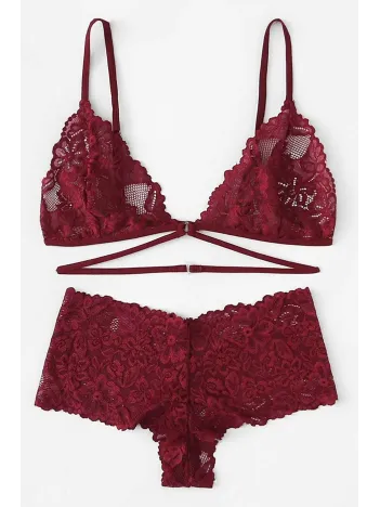 Kadın Bordo Özel Şık Sütyen Külot Takımı – Modern, Konforlu Ve Günlük Kombinlere Uygun