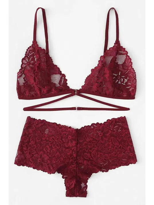 Kadın Bordo Özel Şık Sütyen Külot Takımı – Modern, Konforlu Ve Günlük Kombinlere Uygun