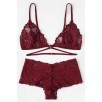 Kadın Bordo Özel Şık Sütyen Külot Takımı – Modern, Konforlu ve Günlük Kombinlere Uygun