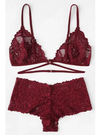 Kadın Bordo Özel Şık Sütyen Külot Takımı – Modern, Konforlu Ve Günlük Kombinlere Uygun