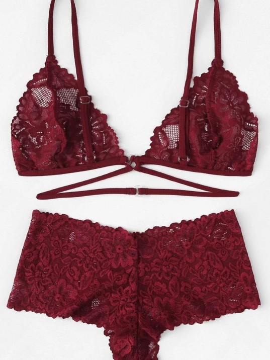 Kadın Bordo Özel Şık Sütyen Külot Takımı – Modern, Konforlu ve Günlük Kombinlere Uygun