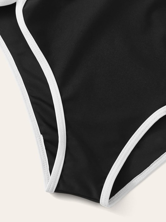 Kadın Siyah Pedli Yüksel Bel Sütyen Külot Takımı – Modern, Konforlu Ve Günlük Kombinlere Uygun