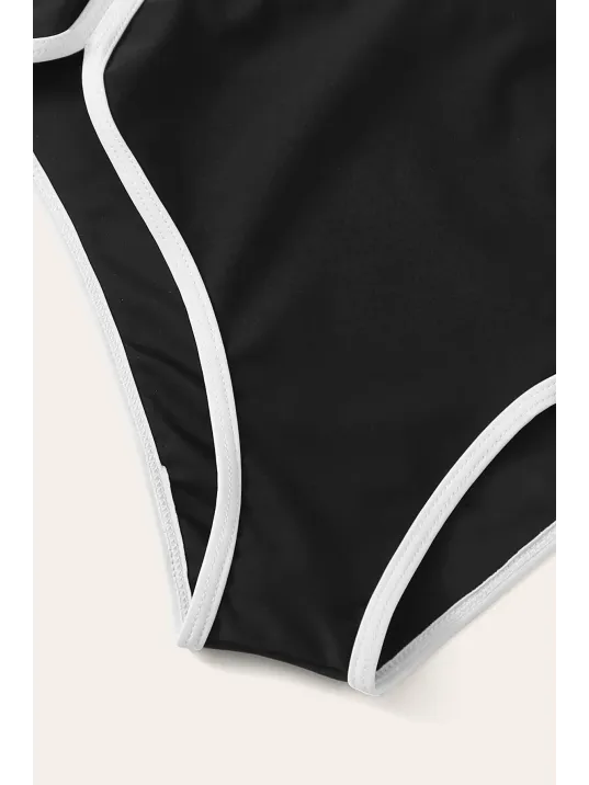 Kadın Siyah Pedli Yüksel Bel Sütyen Külot Takımı – Modern, Konforlu Ve Günlük Kombinlere Uygun