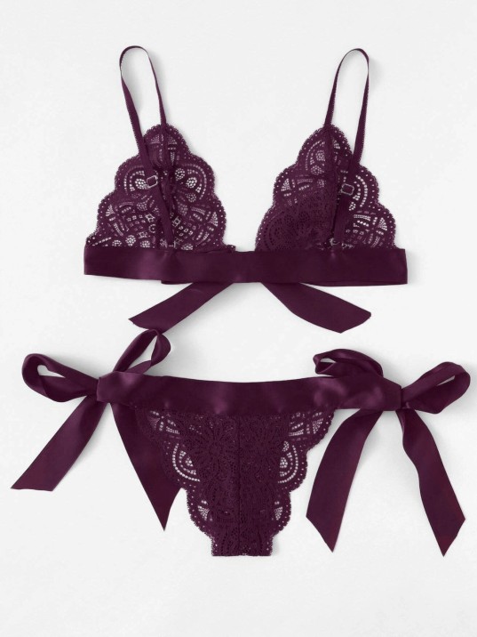 Kadın Mor Kurdelalı Ve Dantelli Sütyen Külot Takımı – Modern, Konforlu Ve Günlük Kombinlere Uygun Kadın Mor Kurdelalı Ve Dantelli Sütyen Külot Takımı – Modern, Konforlu Ve Günlük Kombinlere Uygun