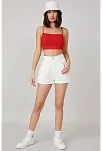 Kadın Kırmızı Ip Askılı Crop Top Büstiyer – Modern Ve Şık Tasarım