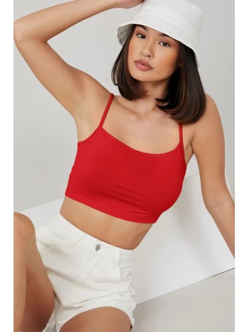 Kadın Kırmızı Ip Askılı Crop Top Büstiyer – Modern Ve Şık Tasarım Kadın Kırmızı Ip Askılı Crop Top Büstiyer – Modern Ve Şık Tasarım