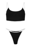 Kadın Siyah Penye Sütyen Külot Takım
