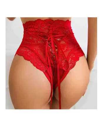 Kadın Kırmızı Yüksek Bel Fantezi Külot – Modern Ve Şık Tasarım