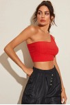 Kadın Kırmızı Tek Omuz Crop Büstiyer – Modern Ve Şık Tasarım Kadın Kırmızı Tek Omuz Crop Büstiyer – Modern Ve Şık Tasarım