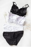 Kadın Siyah Ve Beyaz Dolgulu Balenli Sütyen Külot 2'li Paket – Modern Ve Şık Tasarım Kadın Siyah Ve Beyaz Dolgulu Balenli Sütyen Külot 2'li Paket – Modern Ve Şık Tasarım