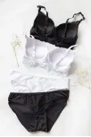 Kadın Siyah Ve Beyaz Dolgulu Balenli Sütyen Külot 2'li Paket – Modern Ve Şık Tasarım