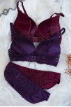 Kadın Bordo Ve Mor Dolgulu Balenli Sütyen Külot 2'li Paket – Modern Ve Şık Tasarım